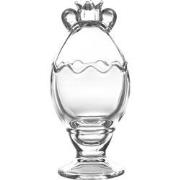 Clayre & Eef Glazen potje  Ø 8x14 cm Transparant Glas Rond Potje