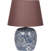 Beliani NEIRA - Tafellamp-Bruin-Porselein