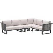 Garden Impressions Gabon hoek loungeset 4-delig R taupe