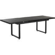 Beliani VALCANETTO - Tuintafel-Zwart-Aluminium