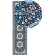 Beliani GEDIZ - Laagpolig-Blauw-Polyester
