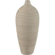 PTMD Vaas Cavinn - 15x15x35 cm - Keramiek - Beige