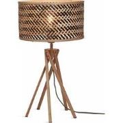 Tafellamp Java - Bamboe/Zwart - Ø32x56cm