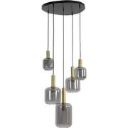Light & Living - hanglamp - Lekar - brons - glas - design lamp - E27 -...