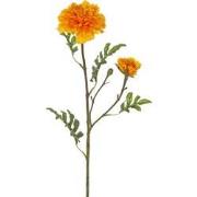 Afrikaantje tagetes erecta , 2 bloemen kunstbloem zijde nepbloem