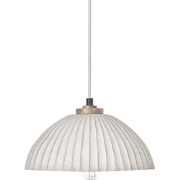 Beliani COTTICA - Hanglamp-Wit-Papier-mâché