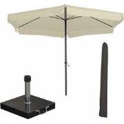 Garden Impressions Delta stokparasol Ø300 cm ecru incl 40 kg Cosmo par...