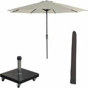 Garden Impressions Lotus stokparasol Ø300 cm - ecru incl 40 kg Eureka ...