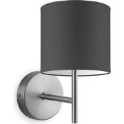 Moderne wandlamp Bling - antraciet - wandlamp Mati inclusief lampenkap...