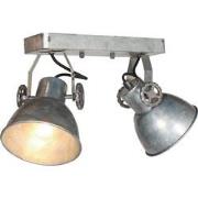 Mexlite - spot - Gearmetal - nikkel - metaal - opbouwspot - E27 - 3673...
