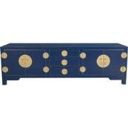 Fine Asianliving Chinese TV Kast Midnight Blauw - Orientique Collectie