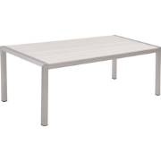 Beliani VERNIO - Tuintafel-Wit-Aluminium