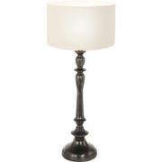 Anne Lighting - tafellamp - Bois - zwart - hout linnen - Ø 30cm - E27 ...