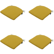 Madison -  Zitkussen Panama mustard - Ca. 46x48 cm - Set van 4