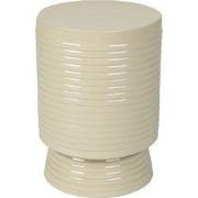 Housecraft Living Sven Bijzettafel Rond Metaal 25x25 (S) cm Ivoor/ Wit