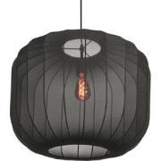 Anne Lighting - hanglamp - Sable - zwart - linnen metaal - Ø 55cm - E2...