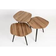 Housecraft Living Cuties Salontafel Hout - Set van 3