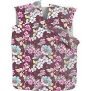 Katoenen Flanellen Dekbedovertrekset Flower - 240x220 + 2*60x70cm