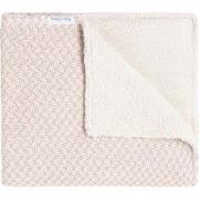 Baby's Only Ledikantdeken teddy Happiness - Oud Roze/Ecru - 100x135 cm