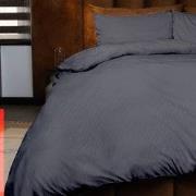 Zydante® Dekbedovertrek Emboss Zebra 200x220 cm - Anthracite - met 2 K...