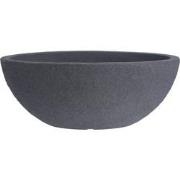 4gardenz® Stone Plantenbak Ovaal - 69x39x29 cm - Steengrijs
