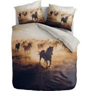 100% Microvezel dekbedovertrekset Terra Plains Horses - 140x200/220 + ...