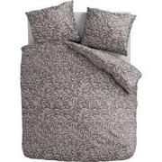 Microvezel Dekbedovertrekset Classic Foliage - Bruin - 200x220 + 2*60x...