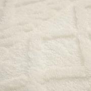 Zydante® Dekbedovertrekset Jacquard Teddy Whisper White - 135x200 cm -...
