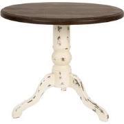 Clayre & Eef Sidetable  Ø 80x72 cm Bruin Hout Rond Wandtafel