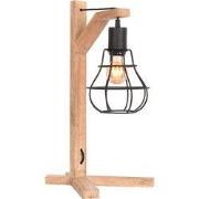 LABEL51 Tafellamp Drop - Zwart - Mangohout