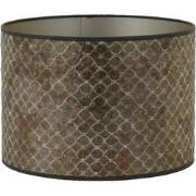 Light & Living - kap - Elodi - bruin - textiel velours stof - Ø 40cm -...