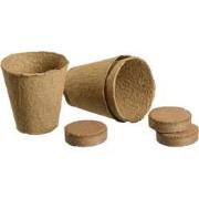 Afbreekbare potjes met turftablet H8x dia.8 cm 3x