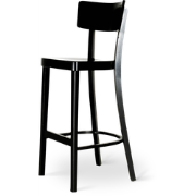 Felix houten barkruk zwart gebeitst - 75 cm