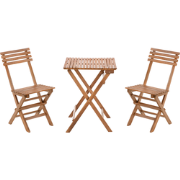 Beliani SOLAROLO - Bistroset-Bruin-FSC® gecertificeerd acaciahout