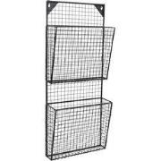 LOFT42 Maggy Gaas Tijdschriftenrek Large - Metaal - Zwart - 2 Vaks