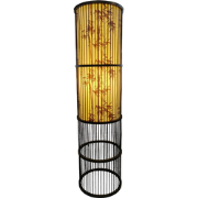 Fine Asianliving Bamboe Vloerlamp Zwart Handgemaakt - Sylvan