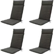 Madison -  Tuinstoelkussen Hoge Rug Dark grey canvas eco+ - Ca. 120x50...