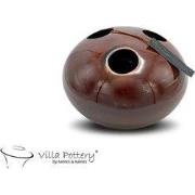 Villa Pottery  Bruin Cognac vaas Marrakech - H16