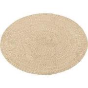 J-Line - Tapijt Miami Outdoor Polyester Naturel/wit Small - 120x120x1c...
