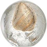 J-Line - Presse Papier Bubbel Glas Goud Medium - 11x11x11.5cm