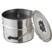 J-Line - Buitenkaars Verfpot Ikoko Metaal/was Zwart Large 135u - 29x29...