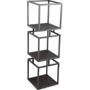 PTMD Kast Nanci - 33x33x115 cm - Ijzer - Zwart