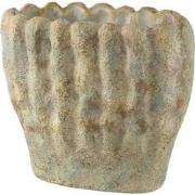 PTMD Bloempot Contina - 40x20x36 cm - Cement - Groen