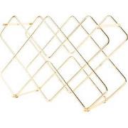 Wijnrek Diamonds - Goud - 40,5x15,5x27,5cm