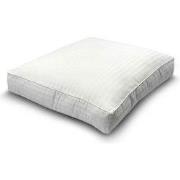 Katoenen Kussen Wit met Satijnstreep - Zydante Swisstech - 50x60x10