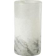 J-Line - Vaas Scavo Cilinder Glas Grijs Medium - 15x15x28cm