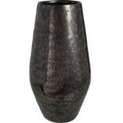 J-Line - Vaas Antique Smokey Keramiek Zwart Large - 24.5x24.5x44cm
