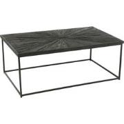J-Line - Salontafel Shanil Hout/ijzer Zwart - 120.5x70x47cm