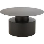 J-Line - Salontafel Rond Metaal Zwart - 80x80x41cm