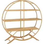 J-Line - Rek 3 Planken Rotan Naturel - 150x40x150cm